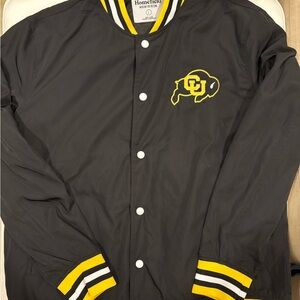Colorado Buffaloes Retro Bomber Jacket Homefield Apparel Men’s Large - NWOT